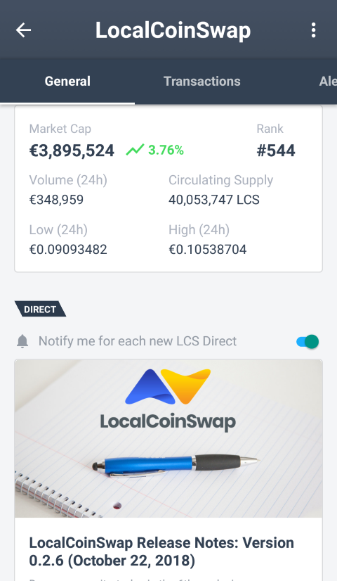LocalCoinSwap joins Delta direct