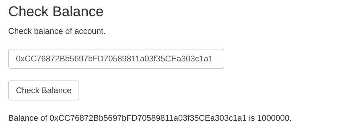 check token balance