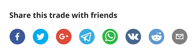 share your cryptocurrency trade offers